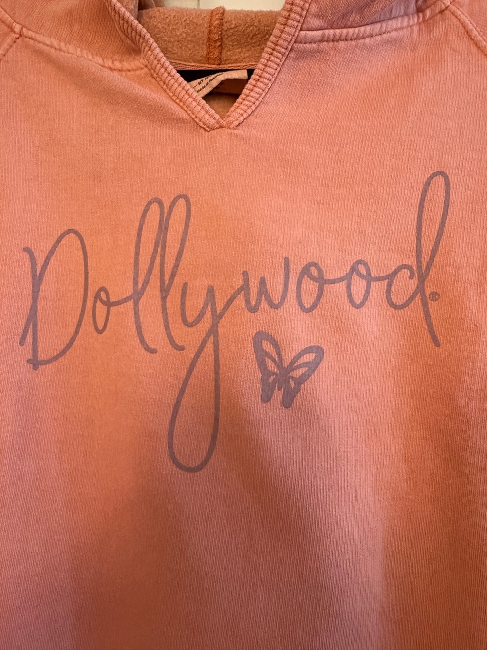 Dollywood Women's Rose-Peach Pullover Hoodie